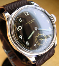 1940's Axis military wrist watch black dial